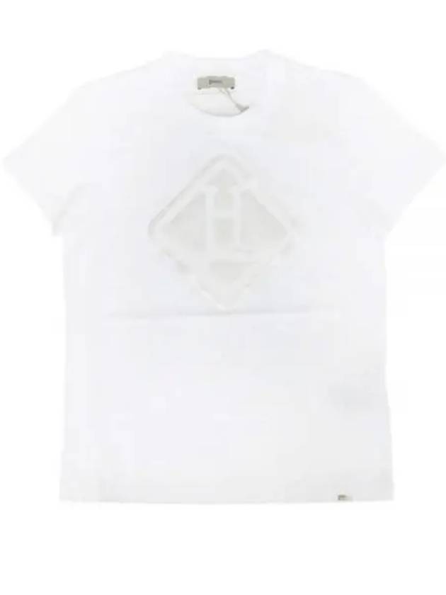 Logo Print Short Sleeve T-Shirt White - HERNO - BALAAN 2