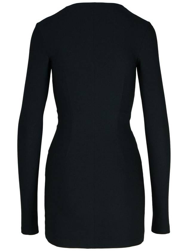 The Attico Black Polyester Blend Dress - THE ATTICO - BALAAN 3