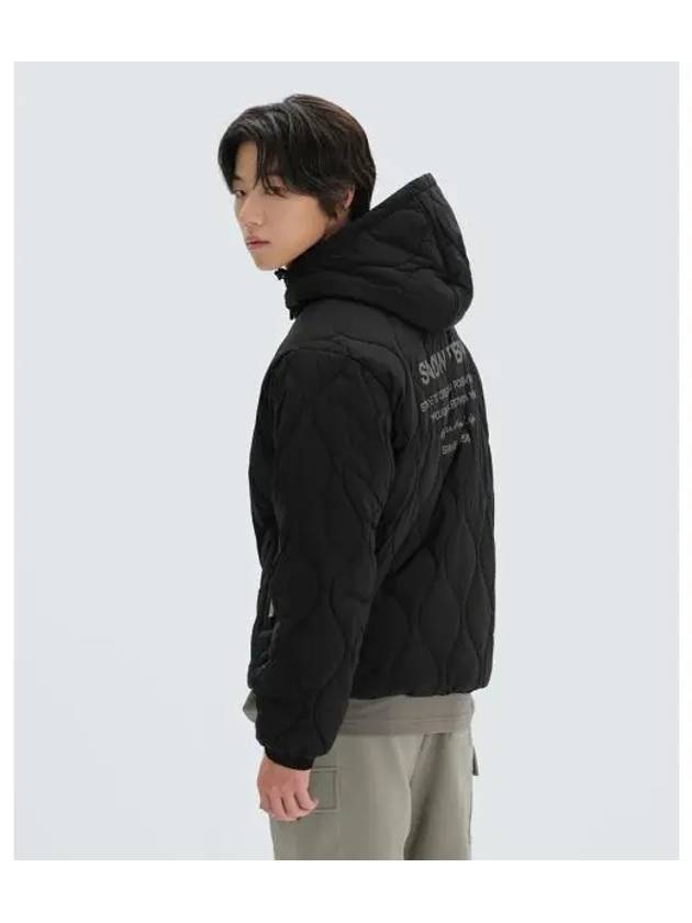 Recycled Quilted Hooded Anorak Black S24WUFPJ04 - SNOW PEAK - BALAAN 1