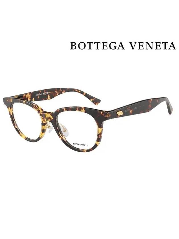 Eyewear Round Acetate Eyeglasses Havana - BOTTEGA VENETA - BALAAN 3