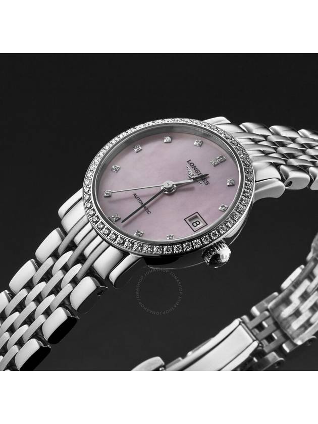 Longines Elegant Automatic Diamond Pink Dial Ladies Watch L4.309.0.89.6 - LONGINES - BALAAN 2