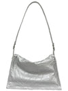 Buckle strap shoulder bag silver embroidery Buckle strap shoulder bag Silver - NOSCENT - BALAAN 4