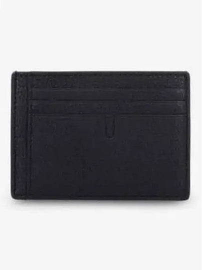 Grained Leather Card Wallet Black - BURBERRY - BALAAN 2