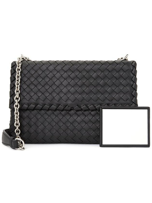 Olimpia Shoulder Bag Black - BOTTEGA VENETA - BALAAN 2