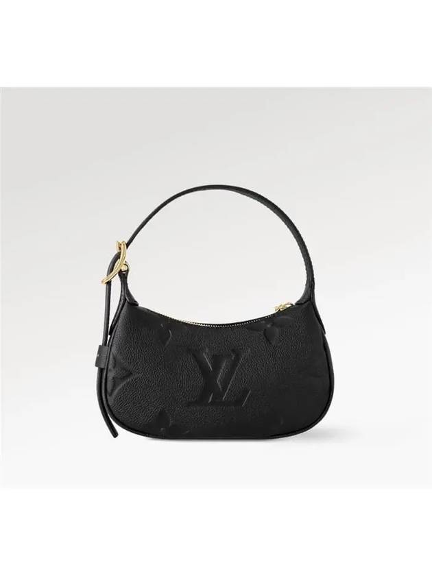 Mini Moon Monogram Empreinte Leather Shoulder Bag Black - LOUIS VUITTON - BALAAN 6