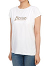 Short Sleeve T-Shirt JG000211D52009 1080 White - HERNO - BALAAN 3