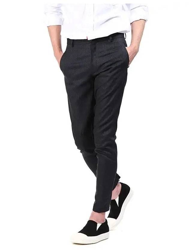 Zipper Biker Straight Pants Grey - LANVIN - BALAAN 1