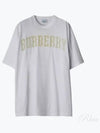 Lace Logo Cotton Oversized Short Sleeve T-Shirt White - BURBERRY - BALAAN 2