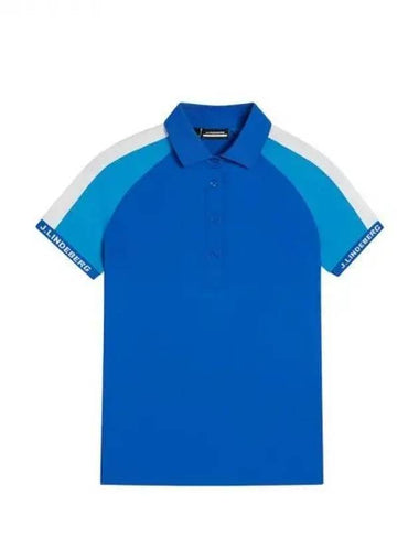 Golf women s short sleeved t shirt Perinne polo blue domestic product GR5Y24071074261 - J.LINDEBERG - BALAAN 1