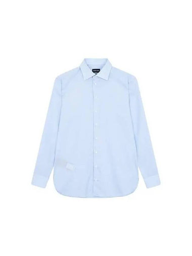 Men's Striped Cotton ButtonUp Shirt Light Blue 271473 - GIORGIO ARMANI - BALAAN 1