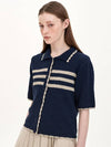 stripe knit cardigan_navy - JUN BY JUN K - BALAAN 2