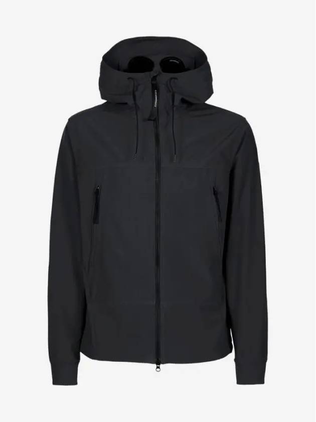 Shell R Goggle Hooded Jacket Black - CP COMPANY - BALAAN 2