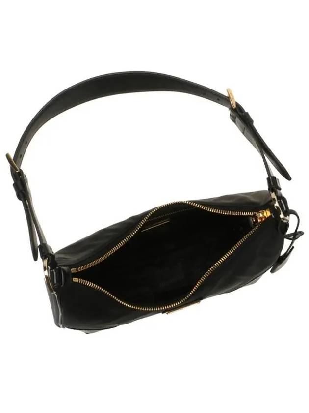 Re-Edition 2002 Re-Nylon and Brushed Leather Shoulder Bag Black - PRADA - BALAAN 5