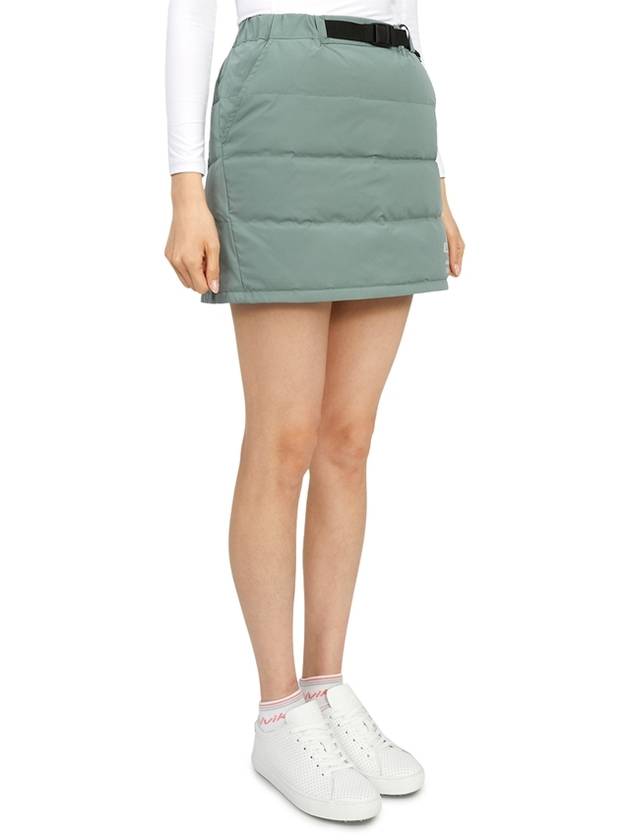 Women's Padded H-Line Skirt Green - HORN GARMENT - BALAAN 4