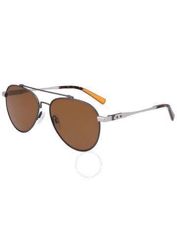 Shinola Brown Pilot Unisex Sunglasses SH2101S 071 56 - SHINOLA - BALAAN 1