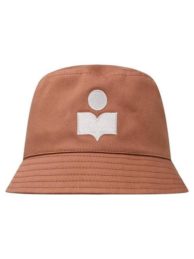 Hailey Embroidered Logo Bucket Hat Brown - ISABEL MARANT - BALAAN 1