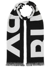 Big Logo Scarf Black - BURBERRY - BALAAN 2