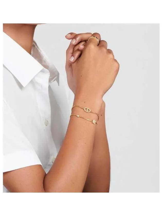 Women's Petite CD Double Bracelet Gold - DIOR - BALAAN 4