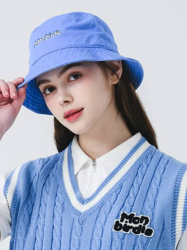 Script color bucket hat BLUE - MONBIRDIE GOLF - BALAAN 3