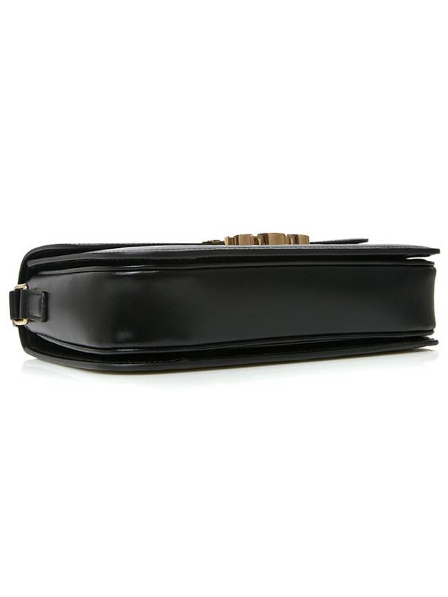 Classique Triomphe Shiny Calfskin Shoulder Bag Black - CELINE - BALAAN 3