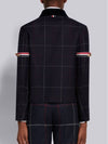 Men's Herringbone Wool Blazer Jacket Navy - THOM BROWNE - BALAAN 4