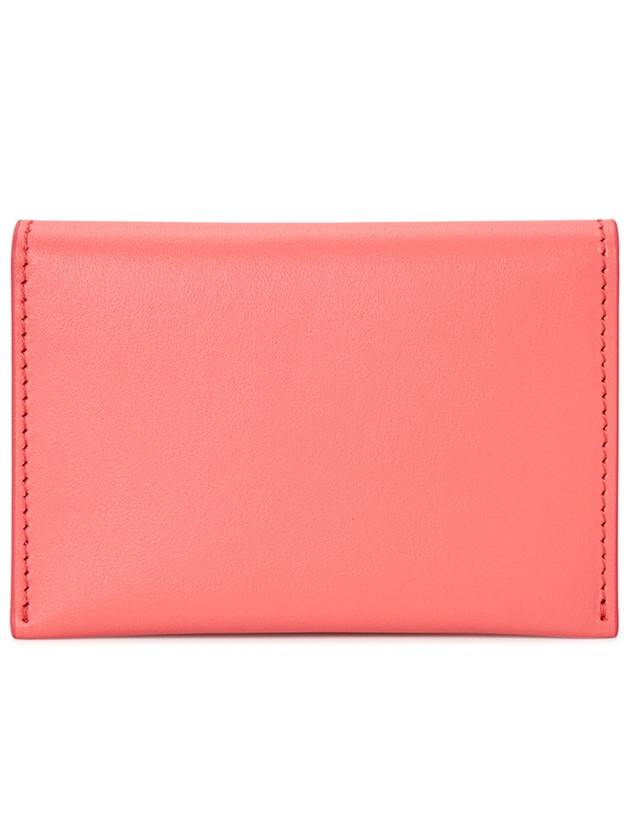 Folded Leather Card Wallet Pink - ACNE STUDIOS - BALAAN 3