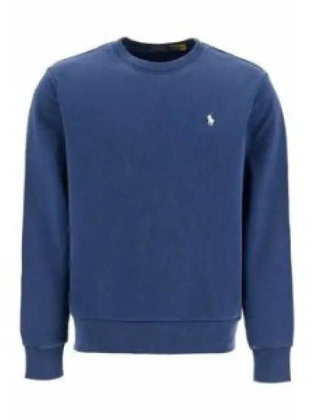 Embroidered Pony Logo Crew Neck Cotton Sweatshirt Cruise Navy - POLO RALPH LAUREN - BALAAN 2