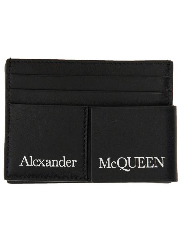 Logo Print Card Wallet Black - ALEXANDER MCQUEEN - BALAAN 2