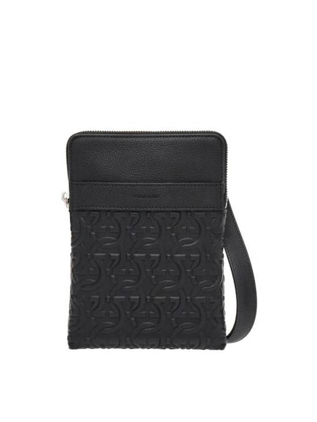 North-South Gancini Cross Bag Black - SALVATORE FERRAGAMO - BALAAN 2