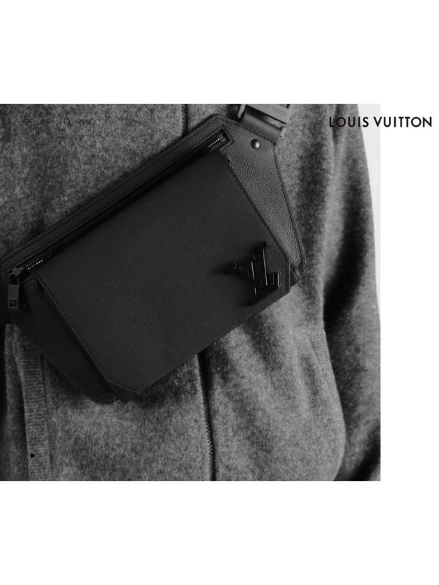 Takeoff LV Aerogram Sling Belt Bag Black - LOUIS VUITTON - BALAAN 2