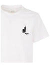 Zafferh Mini Logo Cotton Short Sleeve T-Shirt White - ISABEL MARANT - BALAAN 5