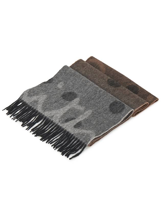 Gradient Effect Scarf Black - PAUL SMITH - BALAAN 3