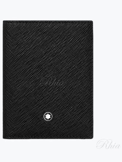 Sartorial 4CC Bifold Leather Card Wallet Black - MONTBLANC - BALAAN 2