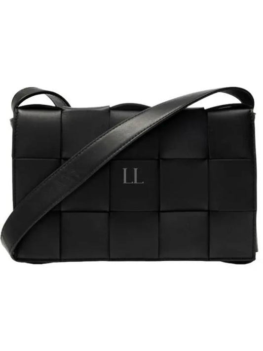 Intrecciato Cassette Cross Bag Black - BOTTEGA VENETA - BALAAN 2