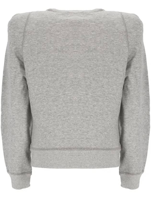 PrissaLogo Print Sweatshirt Grey - ISABEL MARANT - BALAAN 3