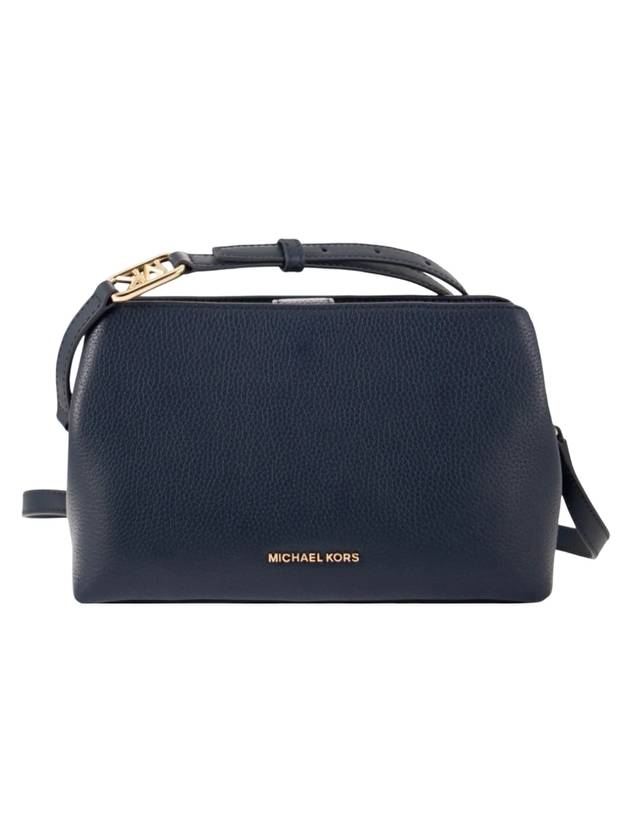 Grained Leather Cross Bag Navy - MICHAEL KORS - BALAAN 1