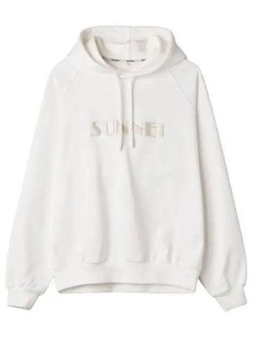 Logo Embroidered Hooded Dust T Shirt Hoodie - SUNNEI - BALAAN 1