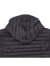 Matte Nylon 4-Bar Stripe Downfill Quilted Hoodie Padding Black - THOM BROWNE - BALAAN 10