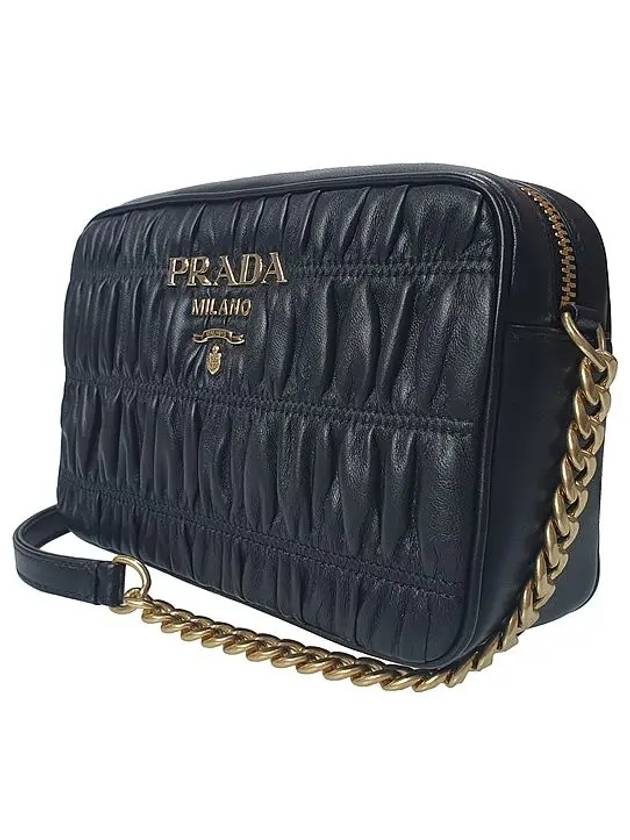 Nappa Goffre Cross Bag Black - PRADA - BALAAN 3