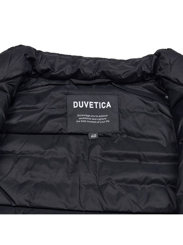 Neass Logo Padded Vest Black - DUVETICA - BALAAN 10