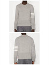 4 Bar Logo Wool Knit Top Grey - THOM BROWNE - BALAAN 7