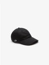 Logo Patch Cotton Twill Ball Cap Black - LACOSTE - BALAAN 2