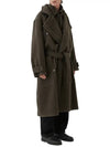 Wrapped Belted Single Coat Brown - LEMAIRE - BALAAN 5