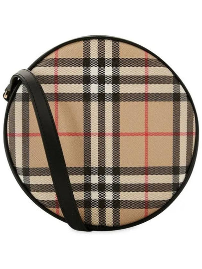 Women's Lewis Vintage Check Leather Mini Cross Bag Archive Beige - BURBERRY - BALAAN 2