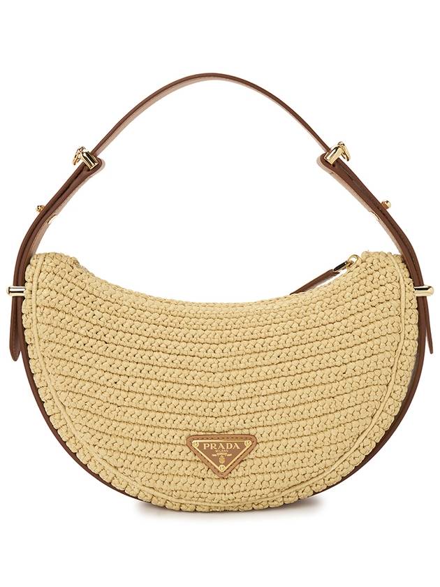 Arque Crochet Shoulder Bag Beige - PRADA - BALAAN 4