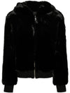 Portland Bunny Fur Jacket Black - MOOSE KNUCKLES - BALAAN 1