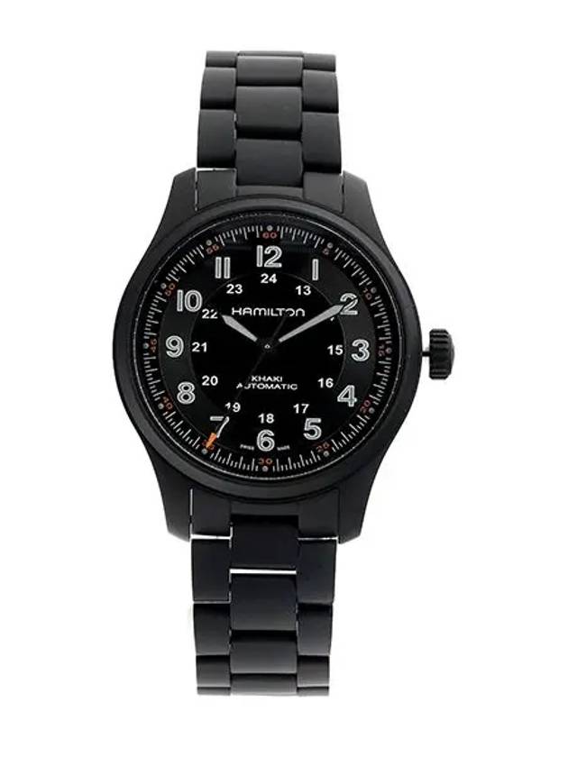 Men's Khaki Field Titanium Auto 42mm Watch Black - HAMILTON - BALAAN 3