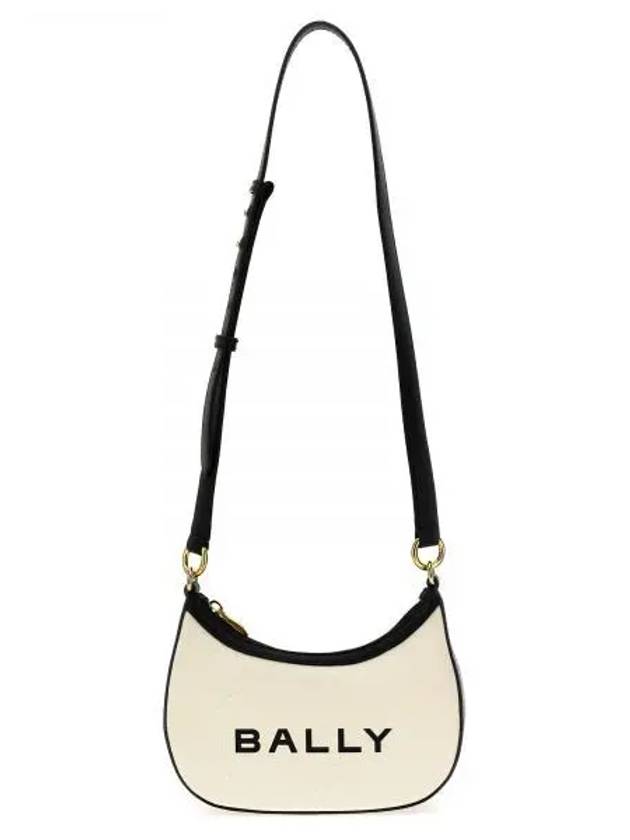 Ellipse Bar Logo Print Cross Bag White - BALLY - BALAAN 2