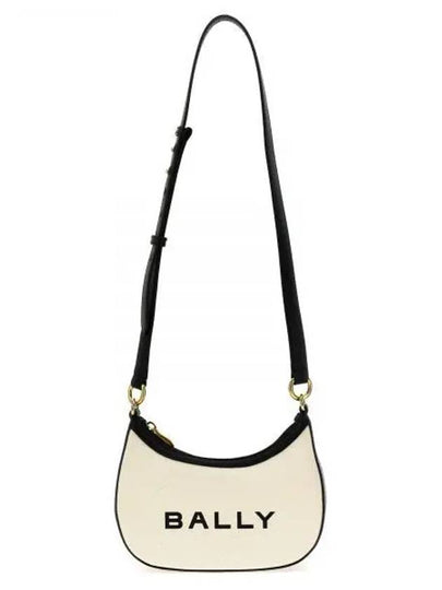 Ellipse Bar Logo Print Cross Bag White - BALLY - BALAAN 2