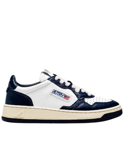 Medalist Goatskin Low Top Sneakers White Navy - AUTRY - BALAAN 2